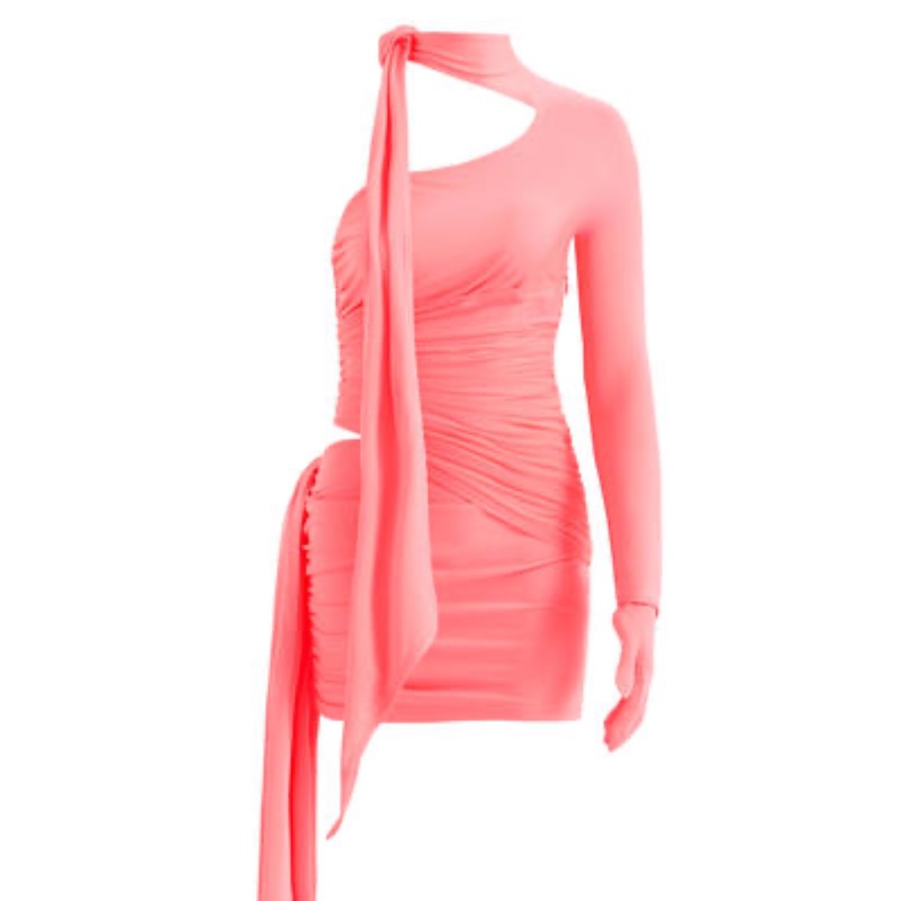 Mugler x H&M - Knot Detail One Shoulder Dress